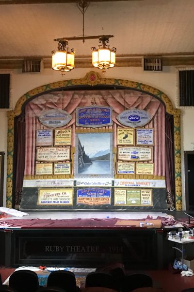 Ruby’s 1932 Scenic Curtain – on display one night only, free admission